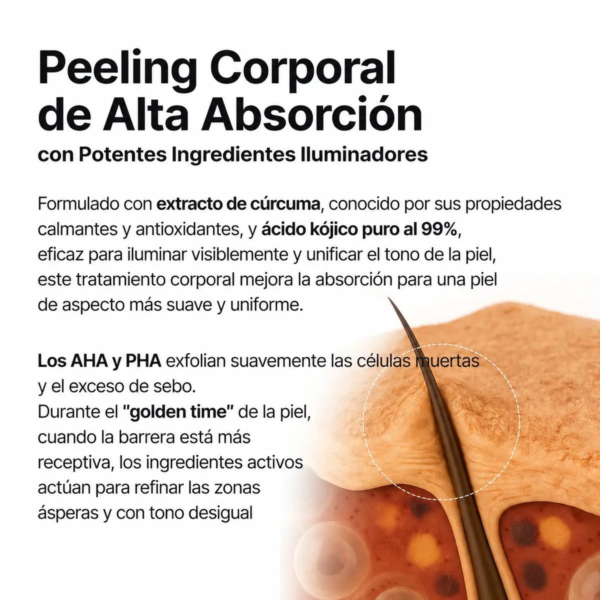 NABI Spray Exfoliante Peel Shot con Ácido Kójico y Cúrcuma, 200mL